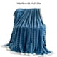thumbnail image 3 of 39.37x27.55in Fleece Throw Blanket For Couch Soft Warm Fluffys Cream Solid ColorBlanket Decorative And Giftable Striped Blankets For, 3 of 6