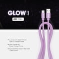 thumbnail image 3 of Liquipel Powertek Glow in the Dark USB-A to USB-C - Purple, 3 of 7