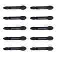 thumbnail image 2 of 10pcs Disposable Dual Sided Eyeshadow Brush Sponge Tipped Oval Makeup Applicator (Black), 2 of 8