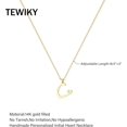 thumbnail image 4 of Initial Necklace for Women-14k Gold Filled Dainty Letter Necklaces Trendy Cute Custom Personalized Monogram, 4 of 11