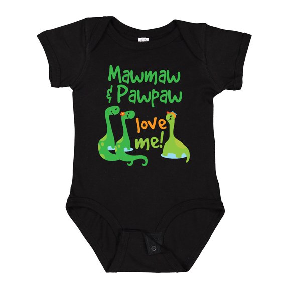 Inktastic Mawmaw and Pawpaw Love Me Boys Baby Bodysuit