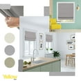 thumbnail image 4 of Yellow Blinds Cordless Blackout Roman Shade, Del Mar Pearl Grey - 35"W X 64"H, 4 of 9