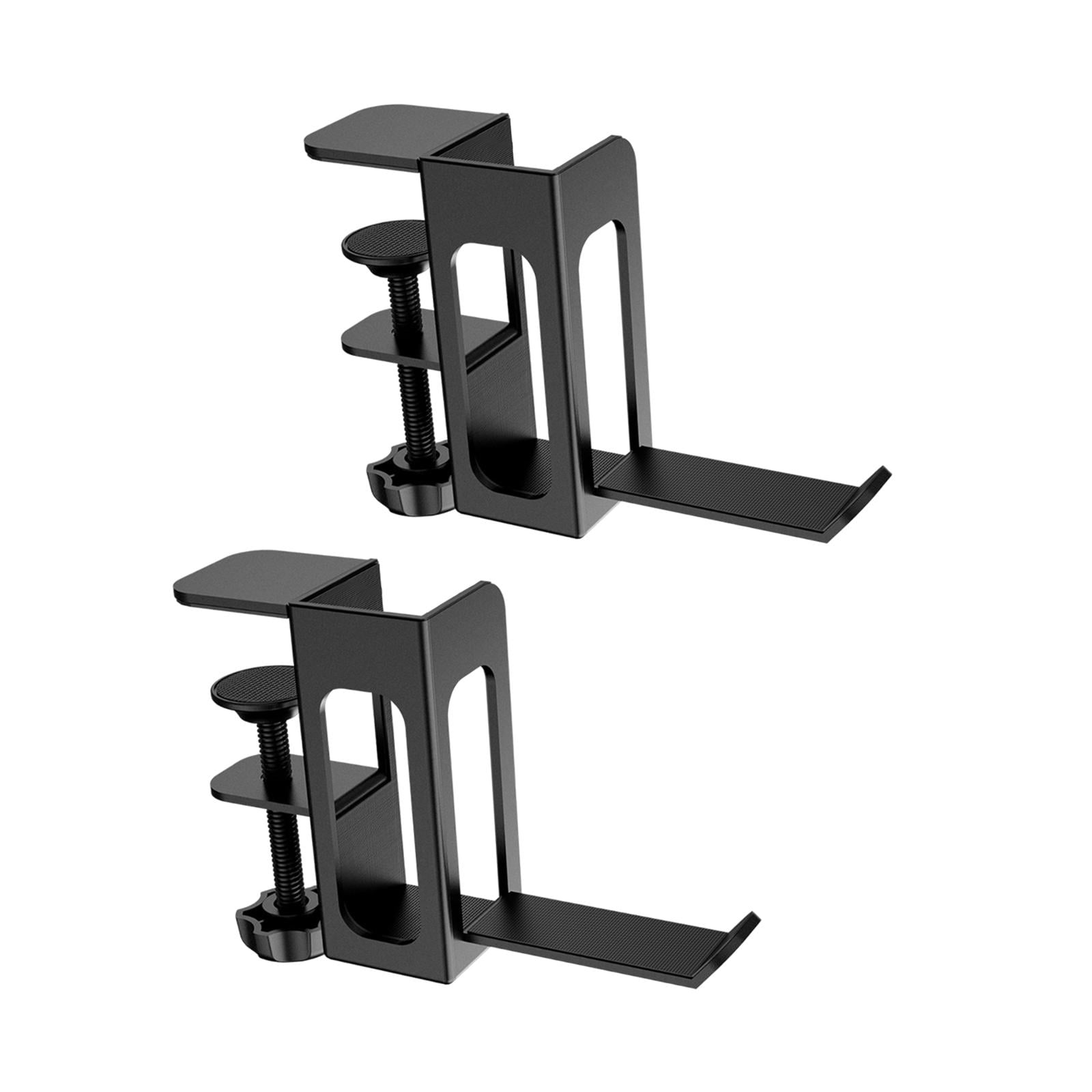 Wzmzjy Desk Side Vertical Laptop Stand Clamp on Desk Side Ergonomic Multifunctional for black