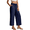 Dark Blue, variant on REDESS Capri Pants for Women Summer Capris Adjustable Drawstring with Pockets M-XXXL