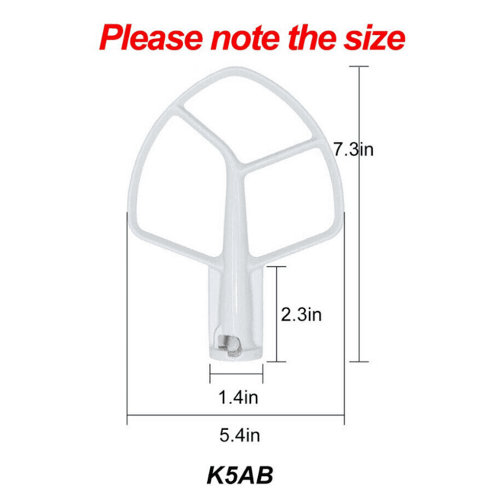 Bstinay K5AB K5SS Coated Flat Beater Vanes Replacement for Kitchenaid Mixer  Attachments with 5QT Stand Mixer - Yahoo Shopping