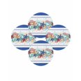 thumbnail image 7 of 13 Inch Round Placemats Set of 4, Navy Starfish Summer Non Slip Heat Insulation PP Table Mats, Ocean Conch Coral Coastal Shell Washable Place Mats for Kitchen Dining Party Table Decor, 7 of 7