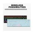 thumbnail image 5 of Automatic Sleeping FN Function Buttons 68 Keys Backlit Mechanical Keyboard 2.4G Bluetooth5.0 RGB Wireless Keyboard Computer Accessories - Black, 5 of 5