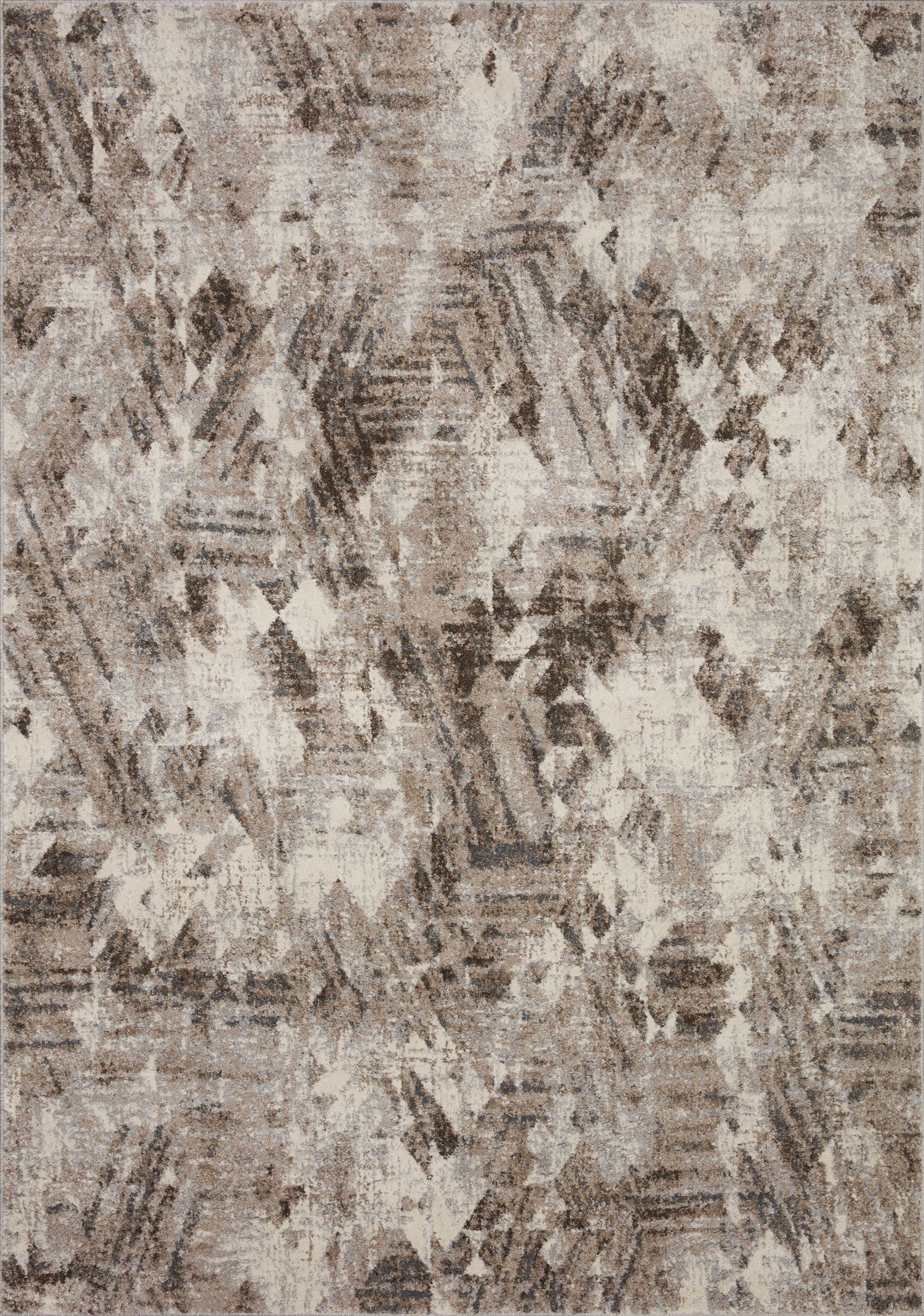 Loloi Austen AUS-03 Abstract Natural / Mocha Area Rug 2'-0" x 3'-0"