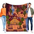 thumbnail image 1 of Stardew Valley anti-pilling, suave, ligera, esponjosa y acogedora de lujo para hogar y cocina – Perfecta para niños y adultos,100X130cm, 1 of 6