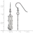 thumbnail image 2 of 925 Sterling Silver Rh-plated LogoArt Pi Beta Phi Dangle Small Earrings; for Adults and Teens; for Women and Men, 2 of 2