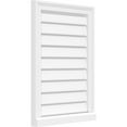 thumbnail image 4 of Ekena Millwork GVPVE22X1203SF Vertical Surface Mount PVC Gable Vent, 22"W x 12"H, Factory Primed White, 4 of 4