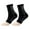 Black White, variant on 1 Pair Unisex Compression Ankle Cuffs Mid-tube High Elasticity Open-toe Socks Neuropathy Ankle Sleeves Sport Ankle Support for Unrestricted Movement And Improved Circulation