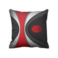 thumbnail image 1 of Cateissary Funda de almohada con pintura artística transpirable, decoración para sofá o dormitorio, fundas de almohada suaves en rojo y negro Decoración del hogar W0081-29, 1 of 6
