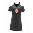 thumbnail image 3 of Vestido de mujer con hombros descubiertos, minivestido de verano de manga corta para adolescentes para desplazamientos M, 3 of 7