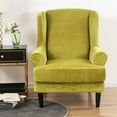 thumbnail image 2 of SHANNA Wingback Chair Slipcover Sofa Furniture Protector 2-Piece Armchair Covers with Seperate Seat Cushion Cover, 2 of 9