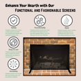 thumbnail image 5 of Pillars Customs Fireplace Screen, Simple Steel Design, Custom Sizes, Hand Made in USA (38"W x 33"H), 5 of 5