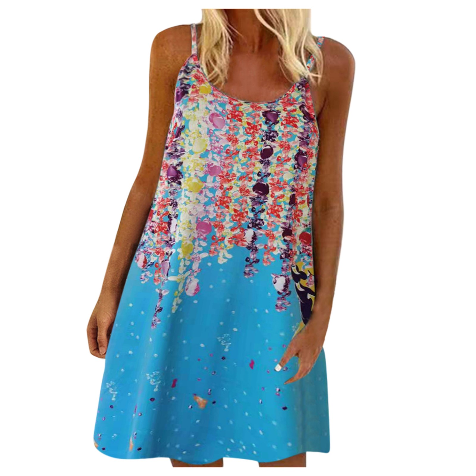 gvdentm Church Dresses For Women 2022 Women Casual Dress Crew Neck