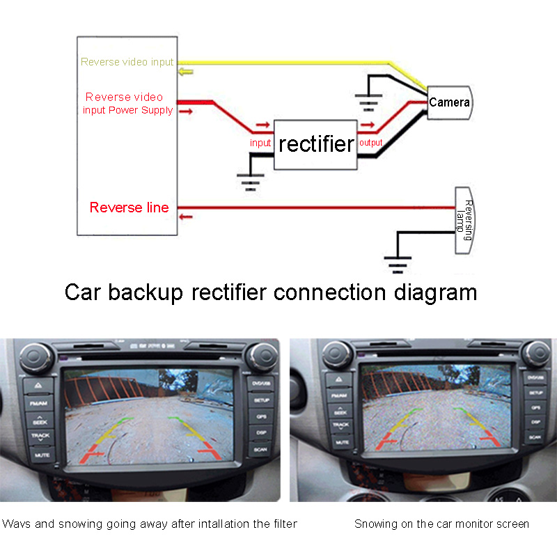 Buy Generic Auto Parts 12V Car Backup Camera Relay Regulator Solve Rear
