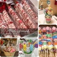 thumbnail image 2 of 200 bolsas transparentes y largas for dulces, bolsas de plástico de celofán for galletas, piruletas y embalaje de regalo de alimentos, ideales for bodas y fiestas de cumpleaños, 2 of 7