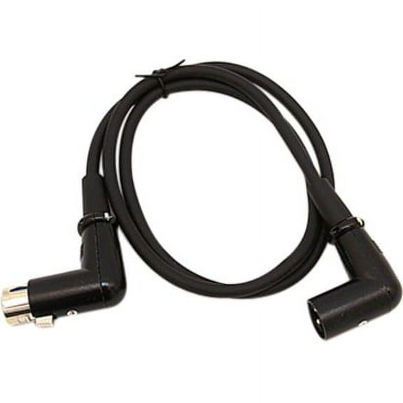 Seismic Audio SARAX3, 3' Right Angle XLR to XLR Patch Cable