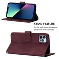 thumbnail image 4 of SaniMore for iPhone 15 Pro Max 6.7" Case Wireless Charging Support, Magnetic Flip Wallet Card Holder PU Leather Cover Built-in Kickstand & Wrist Strap Full Body Protective Shell, Winered, 4 of 7