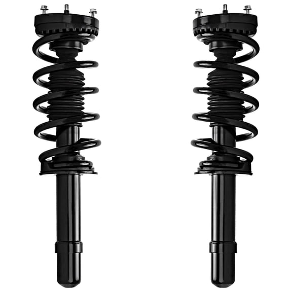 Detroit Axle - AWD Front 2pc Struts for 2012-2023 Chrysler 300 Dodge Charger, 2 Struts & Coil Spring Assembly 2013 2014 2015 2016 2017 2018 2019 2020 2021 2022 Replacement Suspension Shocks