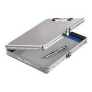 Vaultz Locking Storage Clipboard, 2-1/2" x 12", Silver