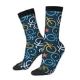 thumbnail image 1 of Balery Bicycle Colorful Calcetas Largas con Estampado para Hombre y Mujer – Suaves y Transpirables, Talla Única (US 5-11), 1 of 6