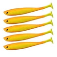 thumbnail image 1 of Sonducket 5 uds cebo en forma de T atractivo sintético reutilizable aparejos cebos simulación vívido realista útil señuelo de pesca Pescar Cola naranja amarilla, 1 of 6
