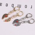 thumbnail image 3 of HTOOQ 2 Pairs Love Stitching Keychains Unique Key Holder Chic Key Ring Key Decoration Small Gift for Girls Women (Golden+ Silver) Key Chain Accessory, 3 of 9