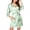 Light Green, variant on Women's Silk Satin Robe Kimono with Short Lace Trim and Pockets 3/4 Sleeve Sexy Sleepwear for Bride, XS-XXL