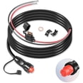 thumbnail image 1 of ccwmincc 010-11425-01 Threaded Power Cable 6ft./1.8m - fit for Garmin GLS, GPSMAP, GSD, LiveScope - Include Locking Ring, Replace for Garmin 010-11425-01 Threaded Power Cable f/GLS 10, 1 of 1