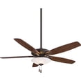 thumbnail image 2 of 5 Blade Ceiling Fan With Light Kit-17.8 Inches Tall And 52 Inches Wide-Oil Rubbed Bronze Finish-Frosted White Glass Color Minka Aire Fans F522l-Orb, 2 of 2