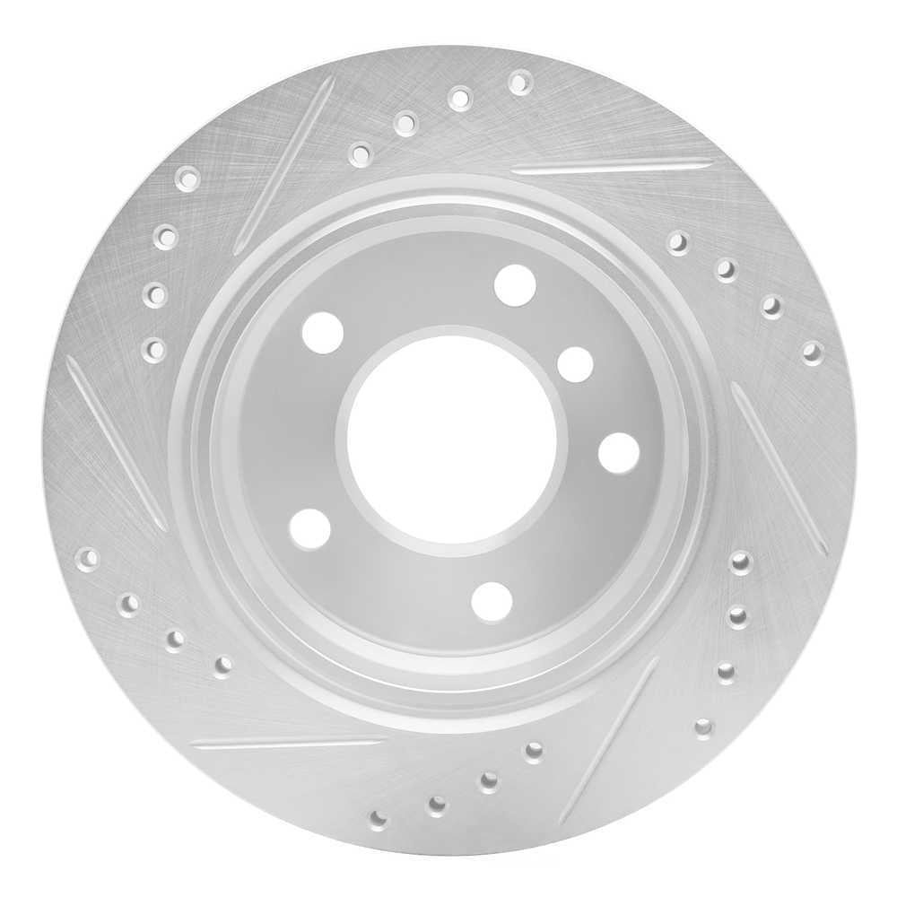 Dynamic Friction Company 631-31042R DFC Brake Rotor - Drilled And Slotted - Silver
