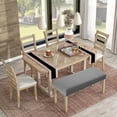 thumbnail image 5 of (Gris claro) Fundas de banco impermeables para comedor, funda de banco de jacquard elástica, antipolvo, extraíble, lavable, para asiento de silla, protector de fundas, 5 of 5