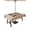 Brown Beige, variant on Outdoor Tablecloths with Umbrella Hole & Zipper, Country 60 x102 Inch Rectangle Tablecloths, Texas Star Plants Branches Berry Farmhouse Retro Waterproof Table Cloth, Patio/Pool/Picnic Table Covers