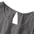 thumbnail image 7 of Bovemsi Women's Cotton Linen Camisole - Solid Color Pleated Sleeveless Vest, Versatile Outer/Inner Wear, Base Layer for Under Clothes, 7 of 7