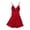 Red, variant on Kureaily Women's Elegant V Neck Lace Floral Thin Strap Sleepwear Nightgown Soft Pajamas Dress