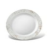 Host & Porter Silver Rim Plastic Salad Plates, 7.5", 10 Count