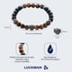 thumbnail image 5 of Pulsera Hombre LUCKMAN Hunter Ojo de Tigre Obsidiana Negra Acero Inoxidable UNITALLA, 5 of 6