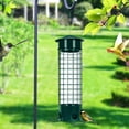 thumbnail image 4 of Frogued Metal Birds Feeder for Outdoors Hanging Squirrel Proof Seeds Feeder with Perches for Wild Birds Finch Blue Jay Chickadee (Green), 4 of 13