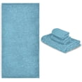 thumbnail image 6 of Coolnut 3 PCS Towel Light Blue Texture Cotton Bath Towel Set (1 Bath Towel, 1 Hand Towel, 1 Washcloth) for Bathroom, Super Soft and Quick Dry Towels, 6 of 6