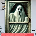 thumbnail image 3 of 2D Flat/ Window banner, fun ghost greeting design pattern, 31.5 x 47.2 inches (80x120cm), fashionable 2D pattern, autumn gratitude for the dead Halloween window banner, home kitchen window outdoor co, 3 of 6