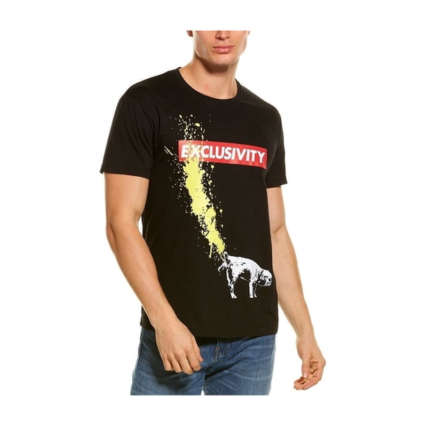 Elevenparis Hombre Exclusividad Camiseta gráfica negra L