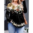 thumbnail image 4 of Weardear Womens Plus Size Long Sleeve Shirts V Neck Fall Tunic Tops for Dressy Casual, 4 of 5