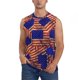 thumbnail image 1 of Fotbe Vintage USA Flag Men's Camiseta sin Mangas Estampada para Hombres, Playera Casual para Gimnasio, Entrenamiento, Playa-3X-Large, 1 of 7