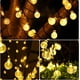 thumbnail image 3 of Cadena de luces solares para exteriores, 200 luces LED impermeables con forma de globo de cristal con 8 modos de luz alimentada por energía solar para decoración navideña de jardín, 3 of 6