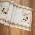 thumbnail image 5 of Fall Table Runners 108 Inches Long Pumpkin Leaf Table Runner Fall Gifts for Women Female Wife Orange Farmhouse Autumn Harvest Table Runner Thanksgiving Pumpkin for Indoor Home Party Decor 13x108Inch, 5 of 6