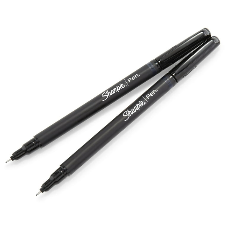 Sharpie Felt Tip Pens, Fine Point (0.4mm), Black, 8 Count