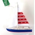 thumbnail image 4 of Kurt Adler Wooden Yacht With Sails Ornament 2 Assorted, 4 of 4